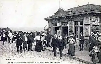 Gare d'arrivée.