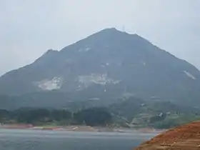 Vue aérienne du mont Furong.