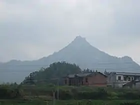 Vue aérienne du mont Fusi.