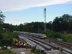 La future gare de Moensberg comportera également des quais sur la ligne 124.