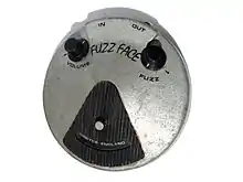 Photo de la pédale Arbiter Fuzz Face, construite vers 1967
