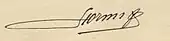 signature d'Émile Pierre Joseph Storms