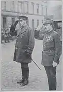 Le général Allen, américain et Degoutte à Mayence en 1920.