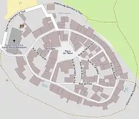 (Voir situation sur carte : cité médiévale de Pérouges)