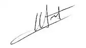 Signature de Gérard Taverdet