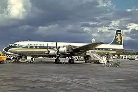 DC-7C ex-BOAC de Caledonian Airways.