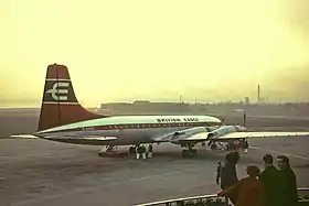 Bristol Britannia aux couleurs de British Eagle, identique à l'avion concerné