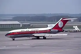 G-BDAN, le Boeing 727 impliqué, ici en 1974, 6 ans avant l'accident.