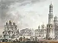 La place des Cathédrales par Giacomo Quarenghi, 1797.