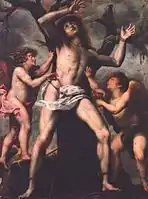 San Sebastiano soigné par deux anges, 1624, San Gemini (Ombrie), Duomo.