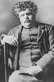 G. K. Chesterton, pour qui le livre est « plus noble qu'un roman ».