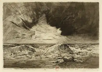 L'Épave (eau-forte, 1876)