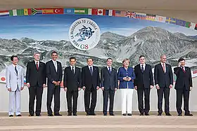 « Photo de famille » des participants au G8.