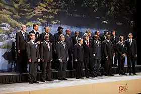 « Photo de famille » des participants au G8.