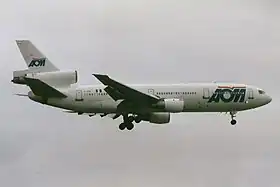 F-GTDI, l'appareil impliqué dans l'accident, ici à l'aéroport de Londres Gatwick en juillet 1998.