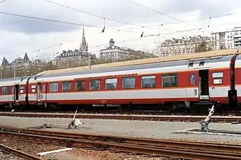 Rame Grand Conforten gare de Pau, en 1986.