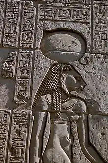 La déesse Sekhmet (temple de Kôm Ombo).