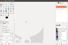 GIMP sous Ubuntu.