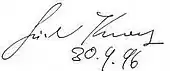 signature de Günter Kunert