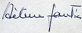 signature de Hélène Gautier-Pictet