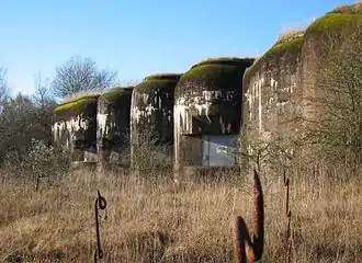 Le bloc 5 du gros ouvrage de Rochonvillers vu en novembre 2004.