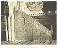 Gros plan sur le minbar avant sa restauration au début du XXe siècle, photographie extraite d'un ouvrage datant de 1887.