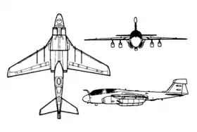 vue en plan de l’avion