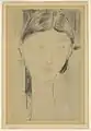 Beatrice Hastings, graphite et crayon Conté sur papier, 1914-1916, Guggenheim de New York.