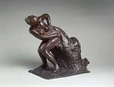 Femme assise, s'essuyant le côté gauche. (1896-1911), 35,6 × 35,9 × 23,5 cm, New York, musée Solomon R. Guggenheim.