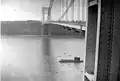 Le pont George-Washington et l'USS Nautilus (SSN-571), 1956.