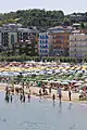 Gabicce. Hôtels sur la plage