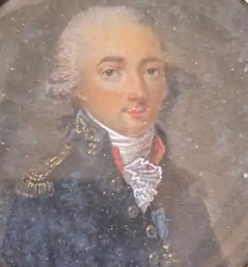 Gabriel-Étienne de Montrichard (1755-1799), maréchal des logis de la garde constitutionnelle de Louis XVI, capitaine de dragons au régiment Royal.