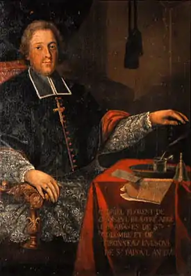Mgr Gabriel-Florent de Choiseul-Beaupré (1685-1767), évêque de Saint-Papoul et de Mende (1707-1774).