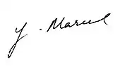 signature de Gabriel Marcel
