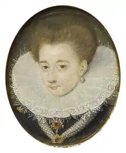 Portrait de Gabrielle d'Estrées, bois (fin XVIe siècle, début du XVIIe siècle)