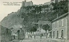 130T no 1277 de 1910, no 3 des Chemins de fer du Doubs en gare de Besançon.