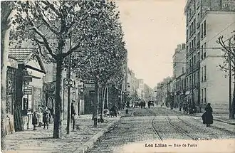 La rue de Paris, à la même époque.