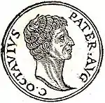 Profils de Caius Octavius et d'Atia Balba Caesonia, Promptuarii Iconum Insigniorum, 1533.