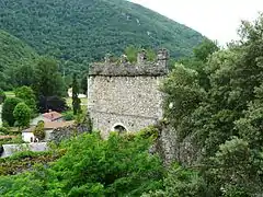 Les ruines du château.