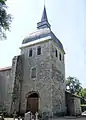 Porche et tour-clocher de l'église