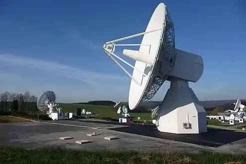 Parabole d'une station terrienne du système Galileo à Redu.