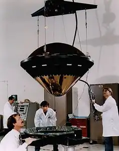 La sonde atmosphérique de Galileo.