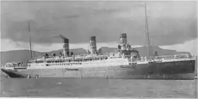 SS Gallia peu après son lancement en 1913.