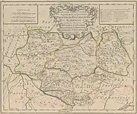 Carte du diocèse d'Albi en 1715