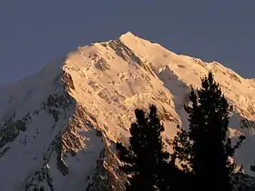 Vue du pic au soleil couchant.