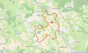 Carte OpenStreetMap de Gannay-sur-Loire et de ses alentours