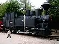 Locomotive à vapeur autrefois utilisée dans les mines de bauxite de Gánt