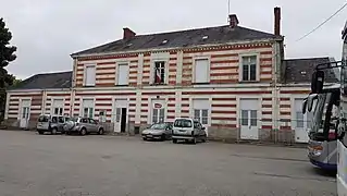 La gare édifiée sous Napoléon III.