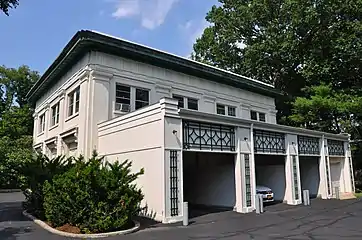 Beechwood's two-story seven-bay Art Deco garage