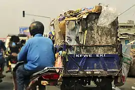 Collecte des déchets à Cotonou (Bénin), 2018.